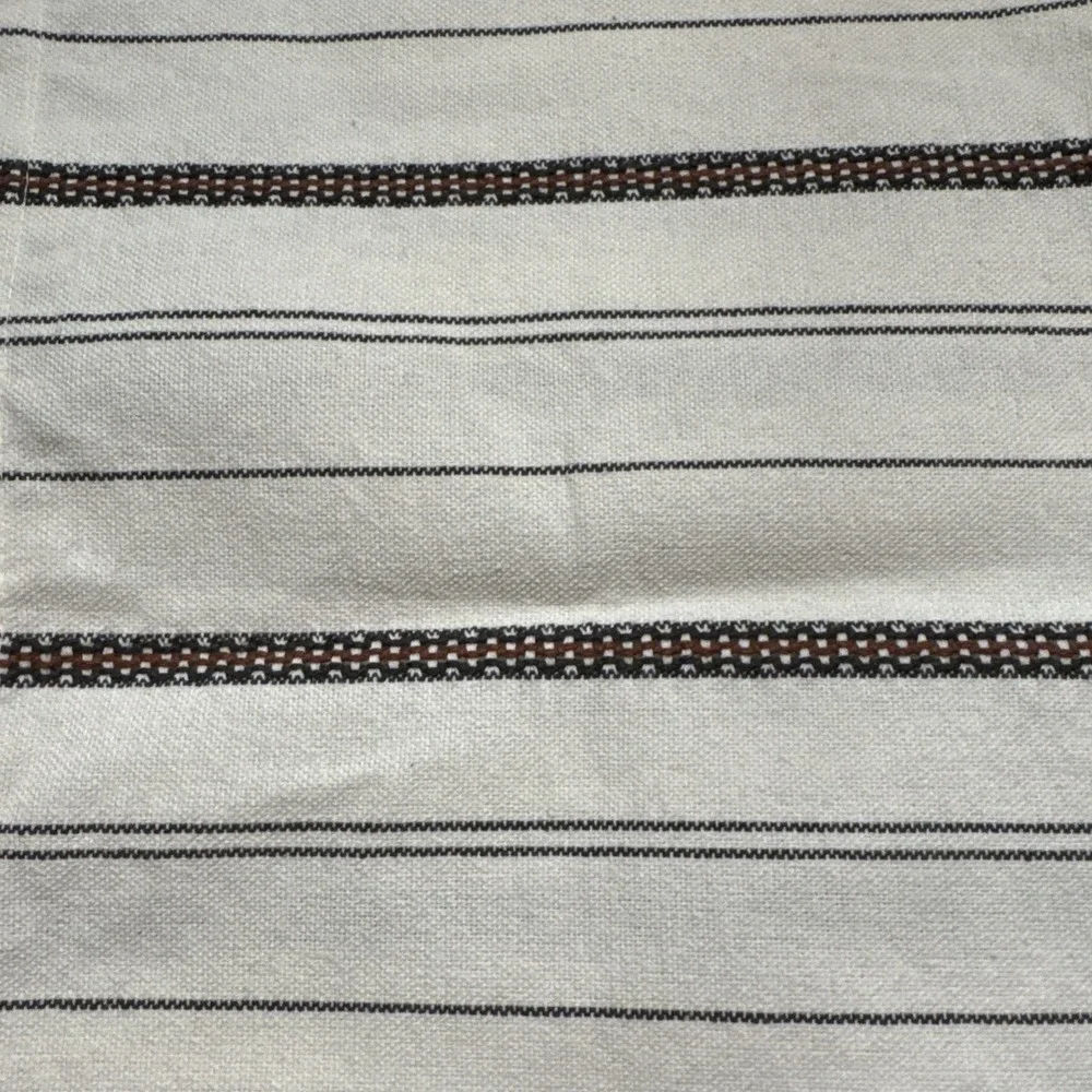 Hearth & Hand Magnolia Placemats Set 6 Fabric Cream Striped Fall Farmhouse Table